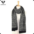 Men′s Acrylic Jacquard Machine Knit Scarf